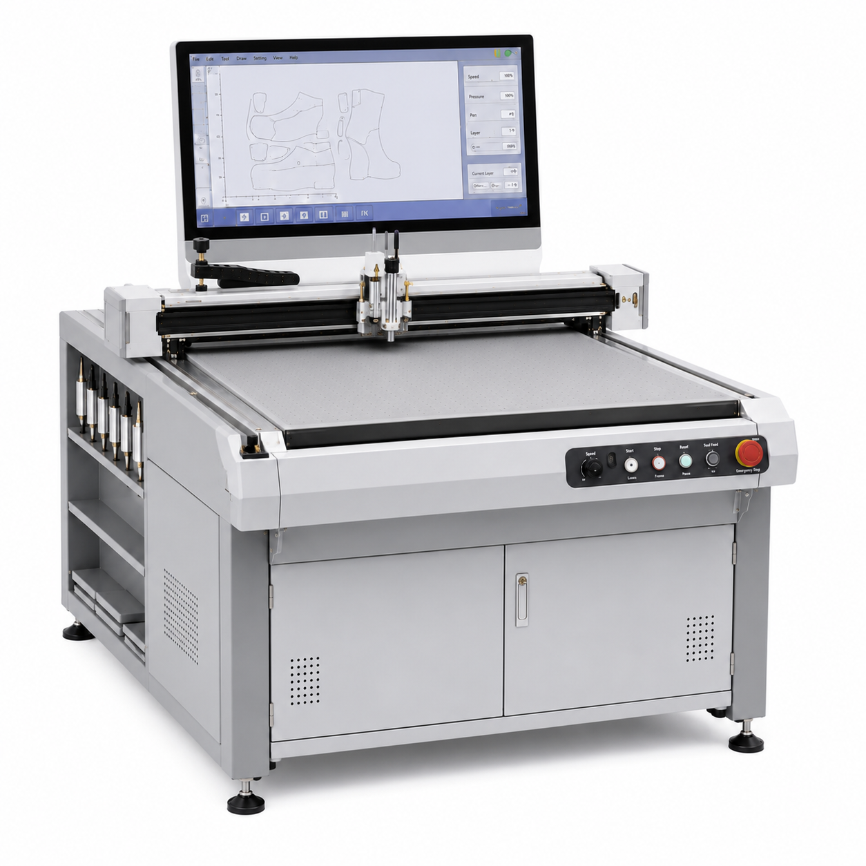 Computerized Footwear Pattern Drawing Plotter With Vacuum Adsorption For Shoe Pattern Making-{$k+1}