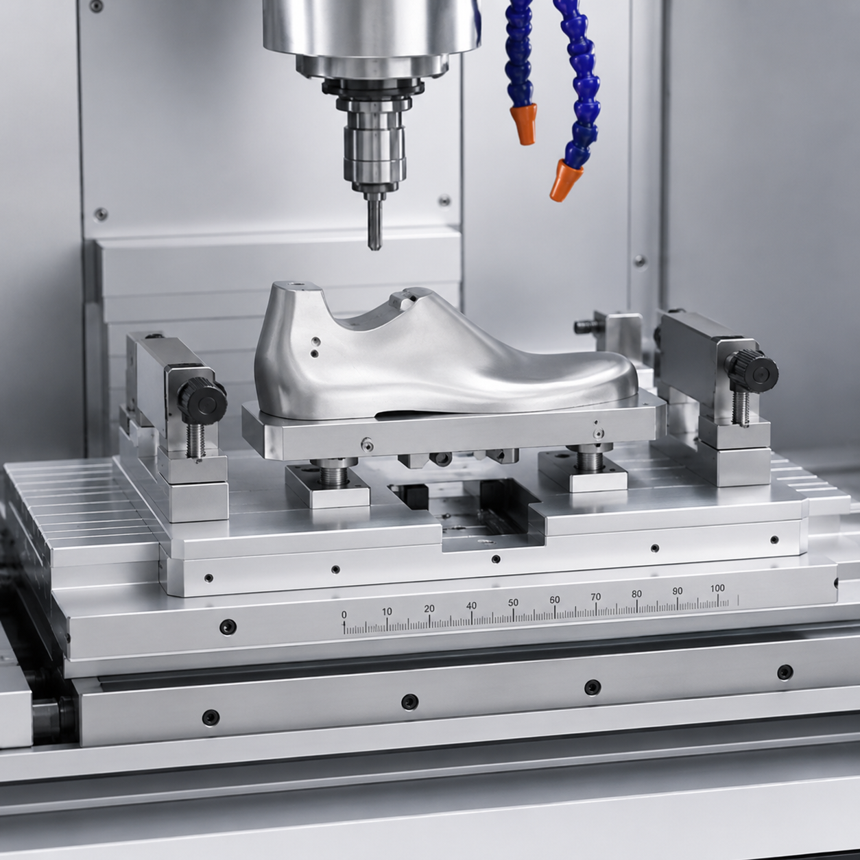 High Precision CNC Shoe Last Carving Machine Automatic Digital Shoe Last Lathe Milling Equipment for PE Wood Aluminum Last Making and Footwear Sample Development-{$k+1}