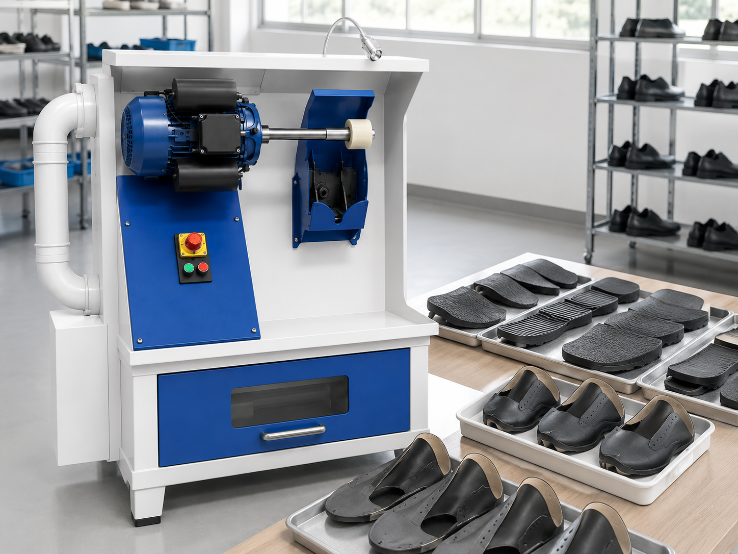 Automatic sole roughing machine, fully automatic shoe sole edge grinding and polishing equipment for sole roughening treatment before adhesion-{$k+1}