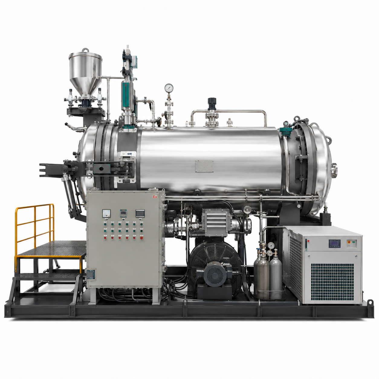 High Pressure Foaming Autoclave, Supercritical N2 Physical Foaming Equipment For E-TPU Popcorn Shoe Midsole Production-{$k+1}