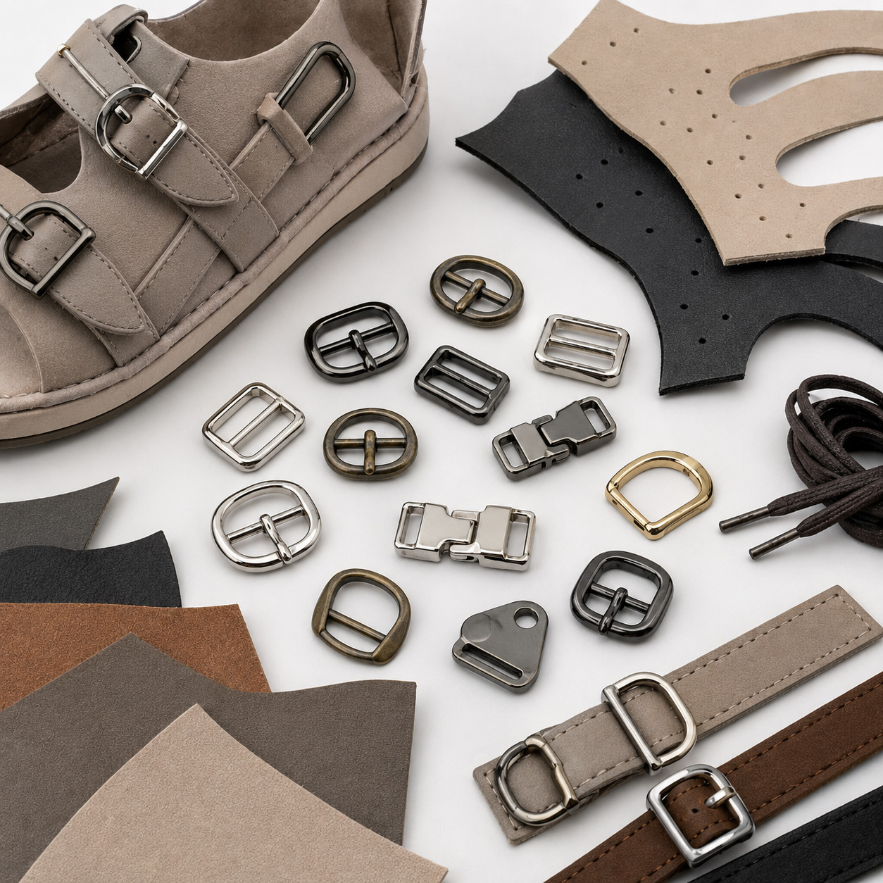  Metal Shoe Buckle For Shoemaking, Zinc Alloy Decorative & Adjustable Hardware For Shoe Upper-{$k+1}
