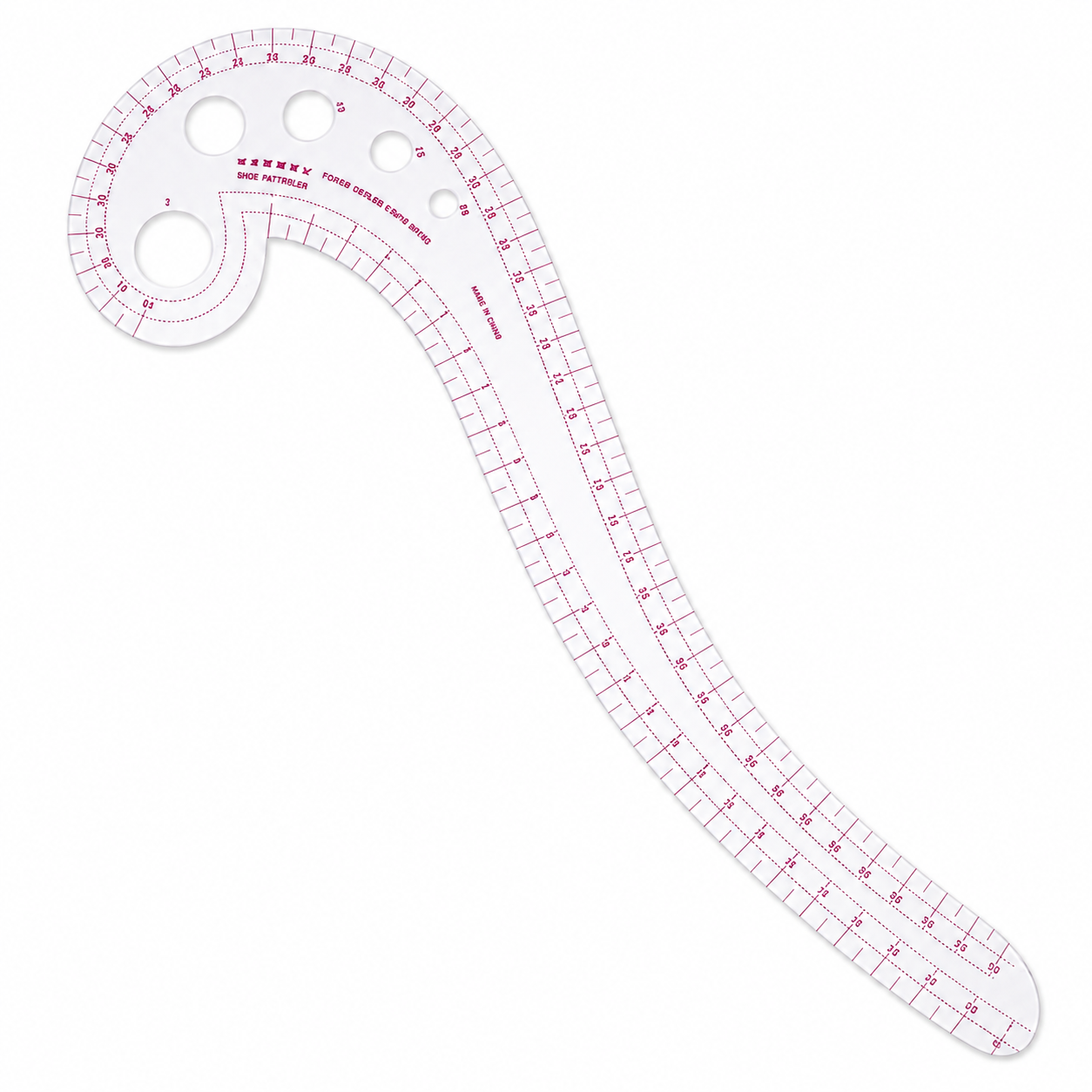 Shoe Pattern Ruler, Pattern Making Scale Ruler For Footwear Pattern Layout-{$k+1}