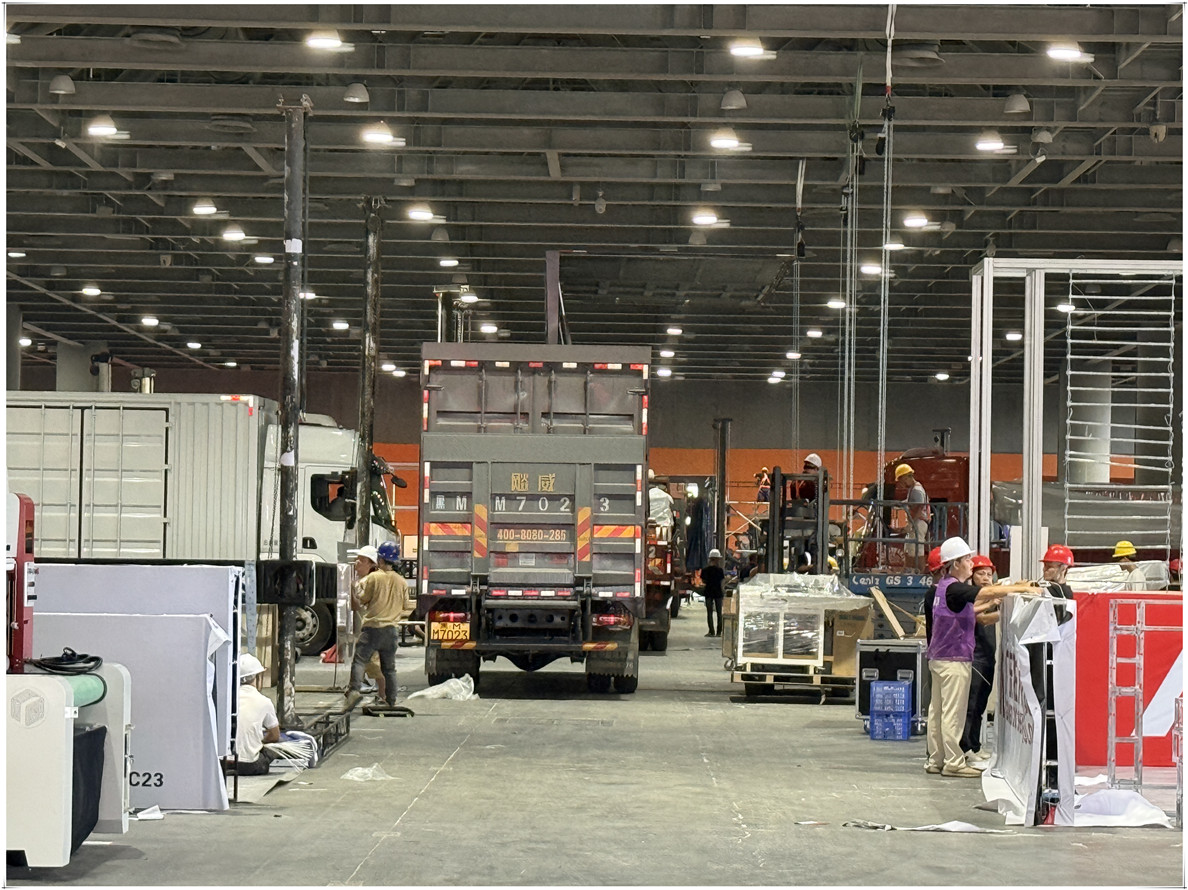 Countdown: 36 hours | Booth setup mode activated | Global footwear intelligent manufacturing enters GISMA Guangzhou time Countdown: 36 hours | Booth setup mode activated | Global footwear intelligent manufacturing enters GISMA Guangzhou time