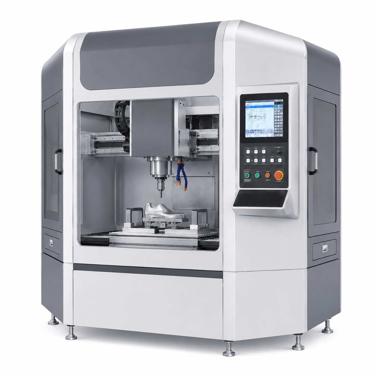 高精度全自动 CNC 鞋楦雕刻机 数控鞋楦车床数字化铣削设备 PE 塑料实木铝楦制作 鞋业样品开发专用-{$k+1}