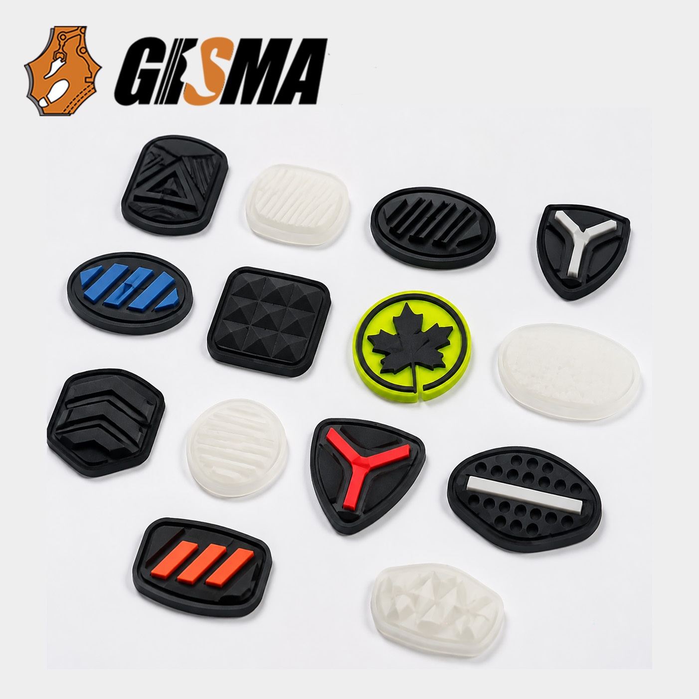 制鞋 3D 硅胶烫标 热转印硅胶商标 运动鞋鞋舌后跟烫压 LOGO 标